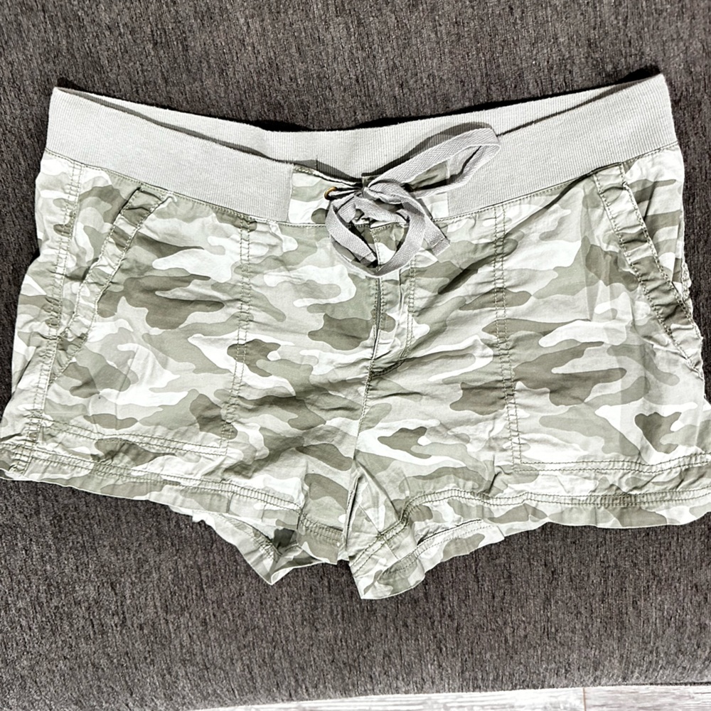 Camo print shorts